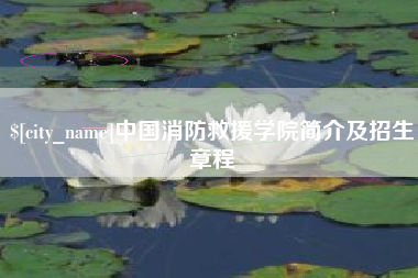 湖北中国消防救援学院简介及招生章程
