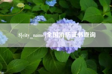 湖北全国消防证书查询