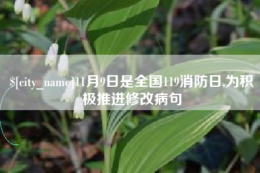 湖北11月9日是全国119消防日,为积极推进修改病句