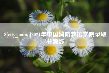 湖北2021年中国消防救援学院录取分数线