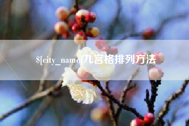 湖北九宫格排列方法