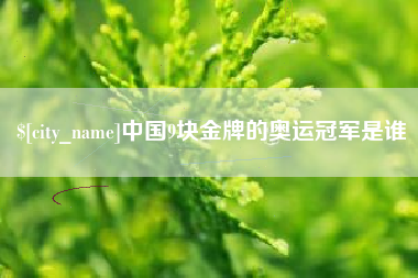 湖北中国9块金牌的奥运冠军是谁