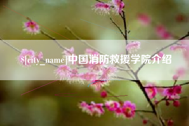 湖北中国消防救援学院介绍
