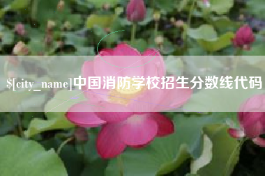 湖北中国消防学校招生分数线代码