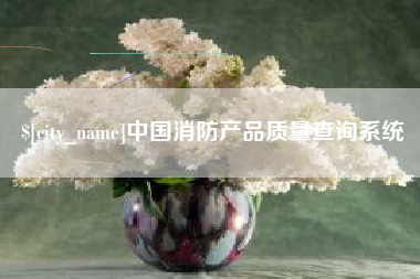 湖北中国消防产品质量查询系统