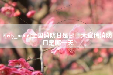 湖北全国消防日是哪一天宣传消防日是哪一天