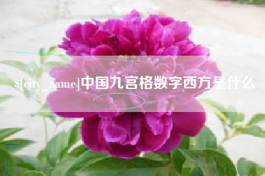 湖北中国九宫格数字西方是什么