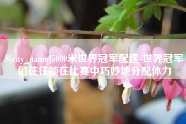 湖北5000米世界冠军配速-世界冠军们往往能在比赛中巧妙地分配体力