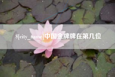 湖北中国金牌牌在第几位