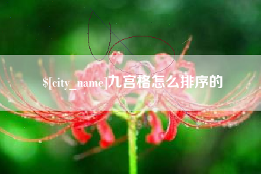湖北九宫格怎么排序的