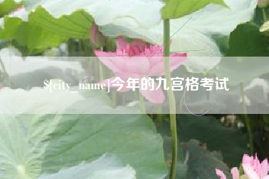 湖北今年的九宫格考试