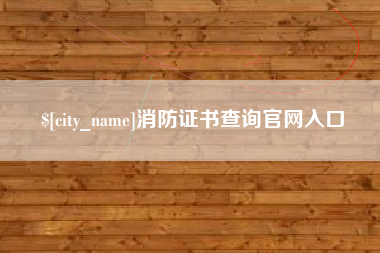 湖北消防证书查询官网入口