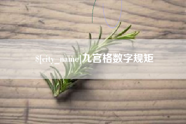 湖北九宫格数字规矩