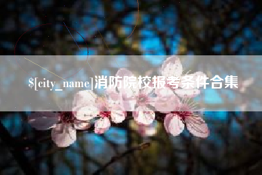 湖北消防院校报考条件合集