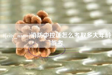 湖北消防中控证怎么考取多大年龄能考